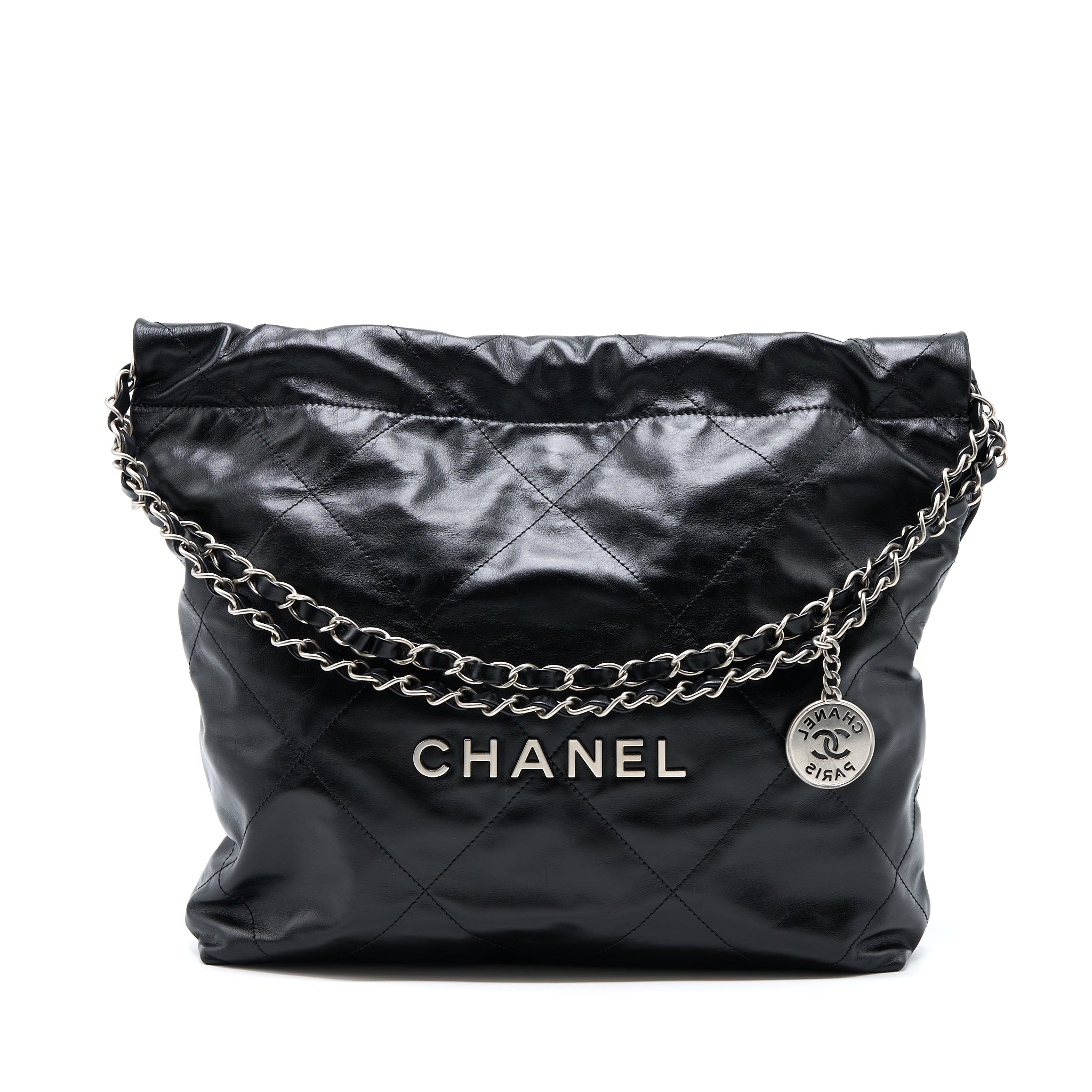 chanel-small-22-bag-calfskin-black-shwmicrochip