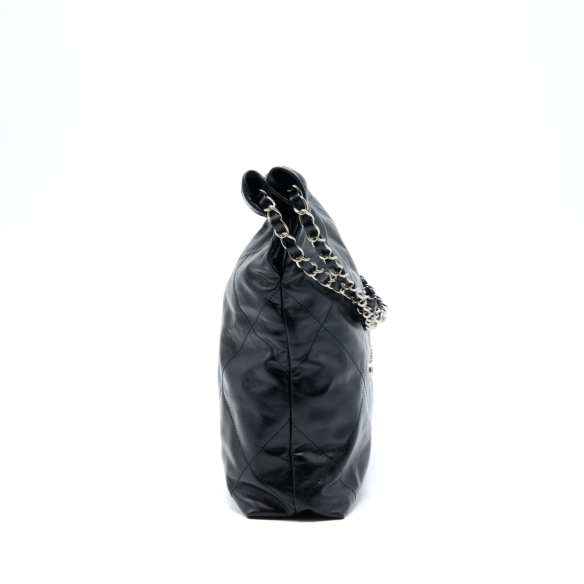chanel-small-22-bag-calfskin-black-shwmicrochip