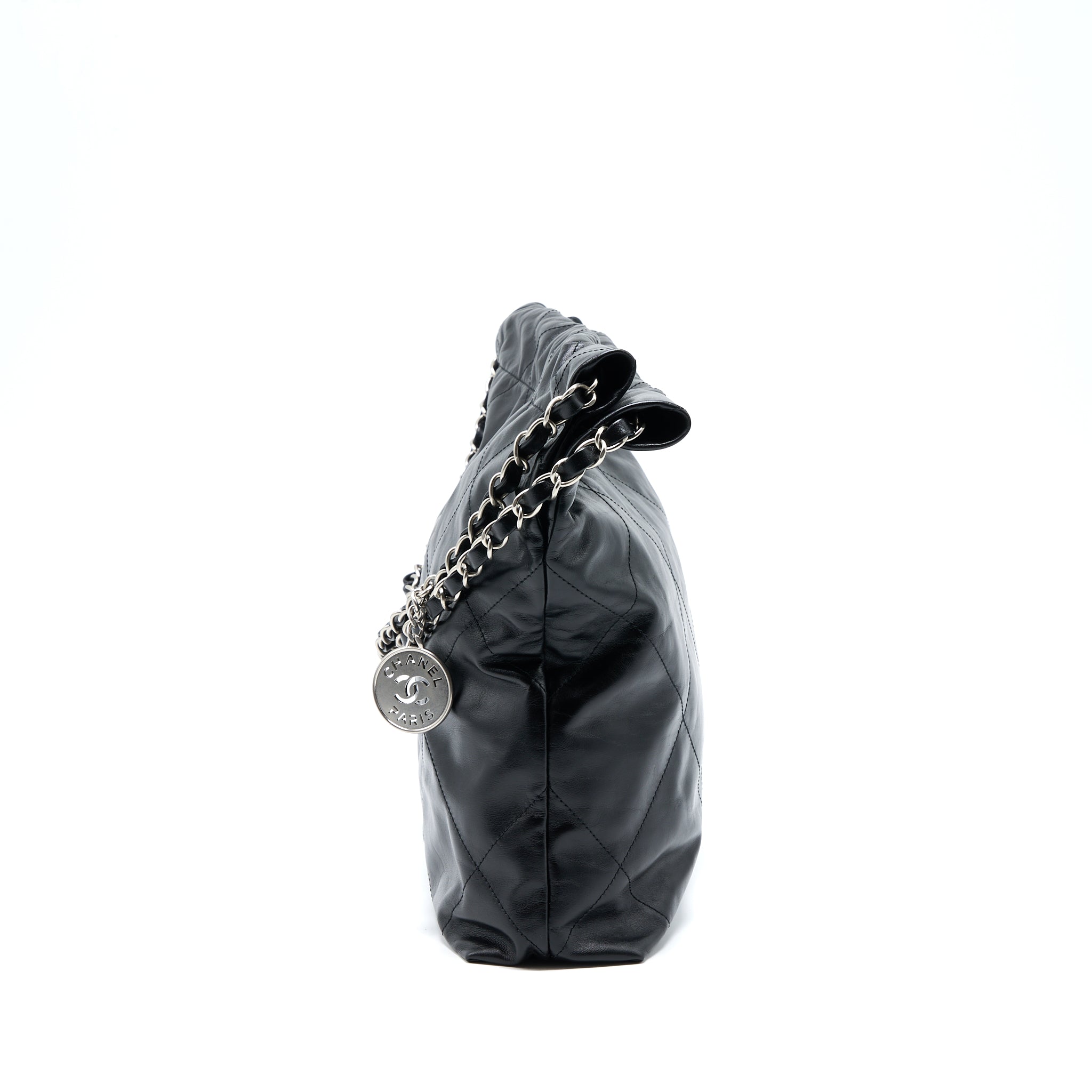 chanel-small-22-bag-calfskin-black-shwmicrochip