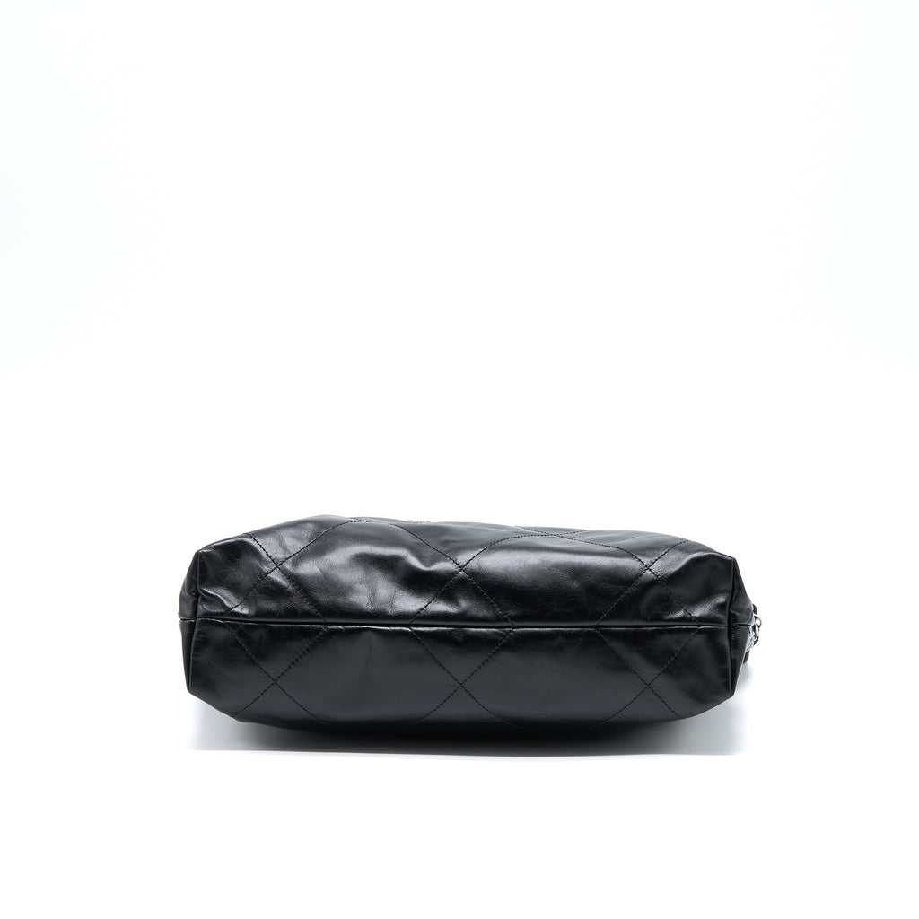 chanel-small-22-bag-calfskin-black-shwmicrochip