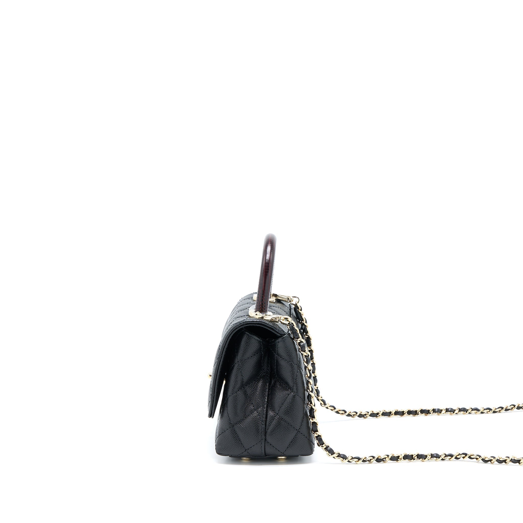 chanel-mini-coco-handle-bag-with-dark-red-handle-caviar-black-lghw
