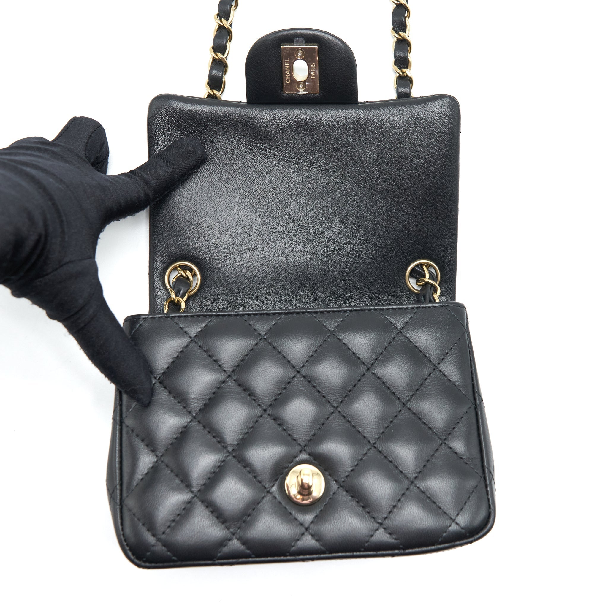 chanel-mini-square-flap-bag-lambskin-black-lghw-microchip-4