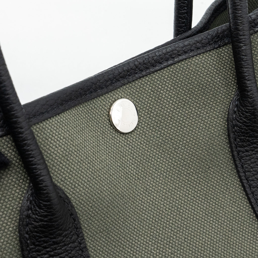hermes-garden-party-30-toile-militaire-negonda-vert-de-gris-black-shw-stamp-u