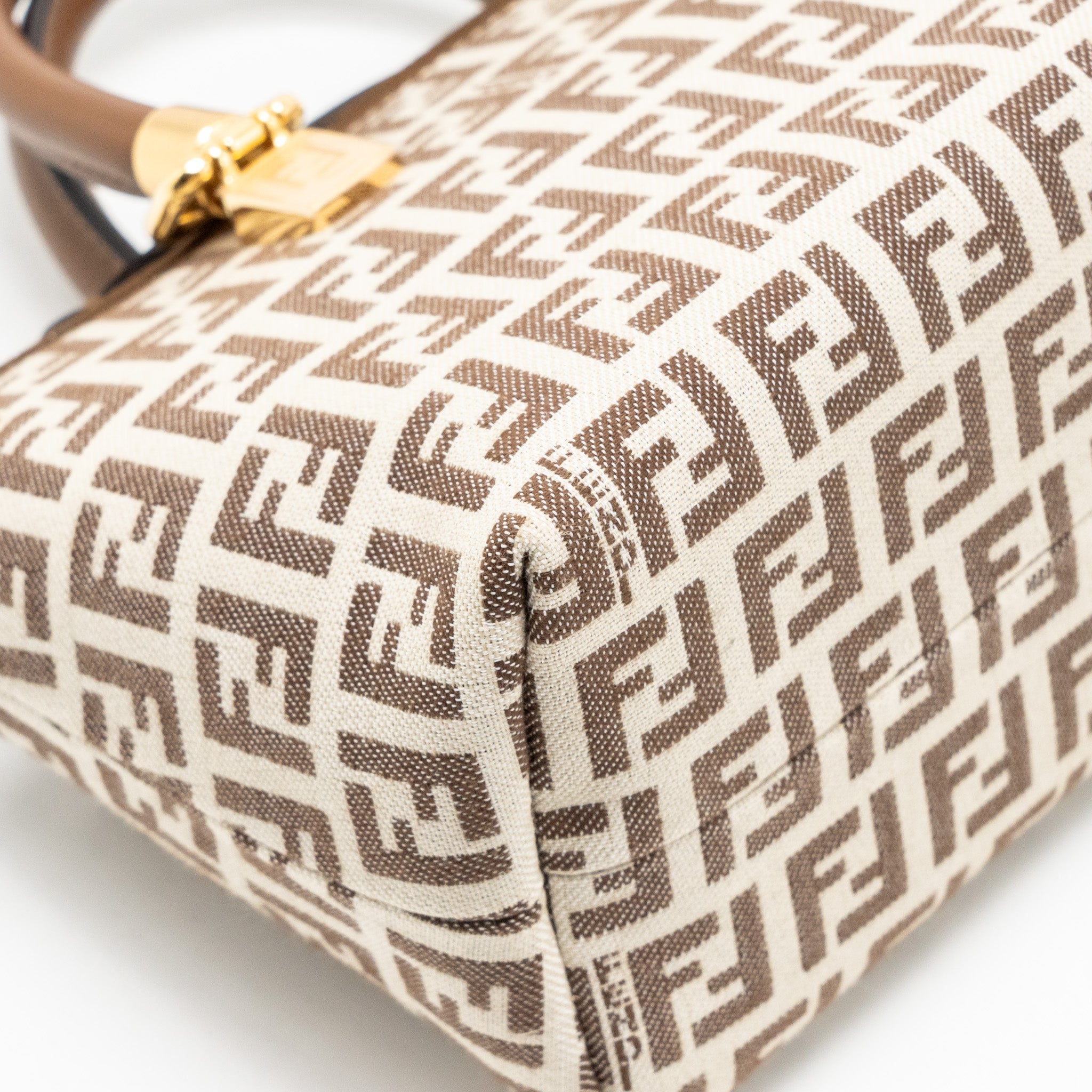 fendi-by-the-way-mini-bag-ff-canvas-leather-brown-cream-ghw
