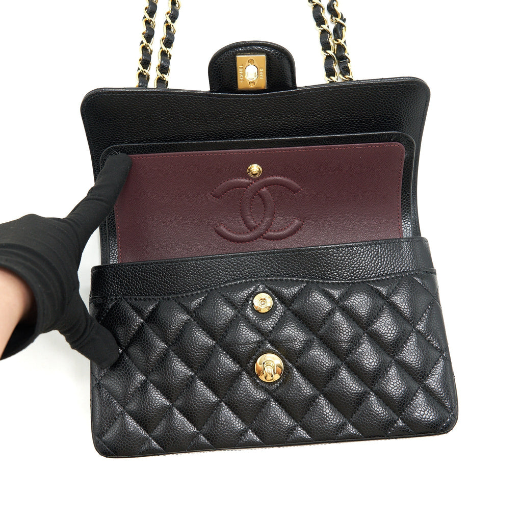 chanel-small-classic-double-flap-bag-caviar-black-ghw-microchip