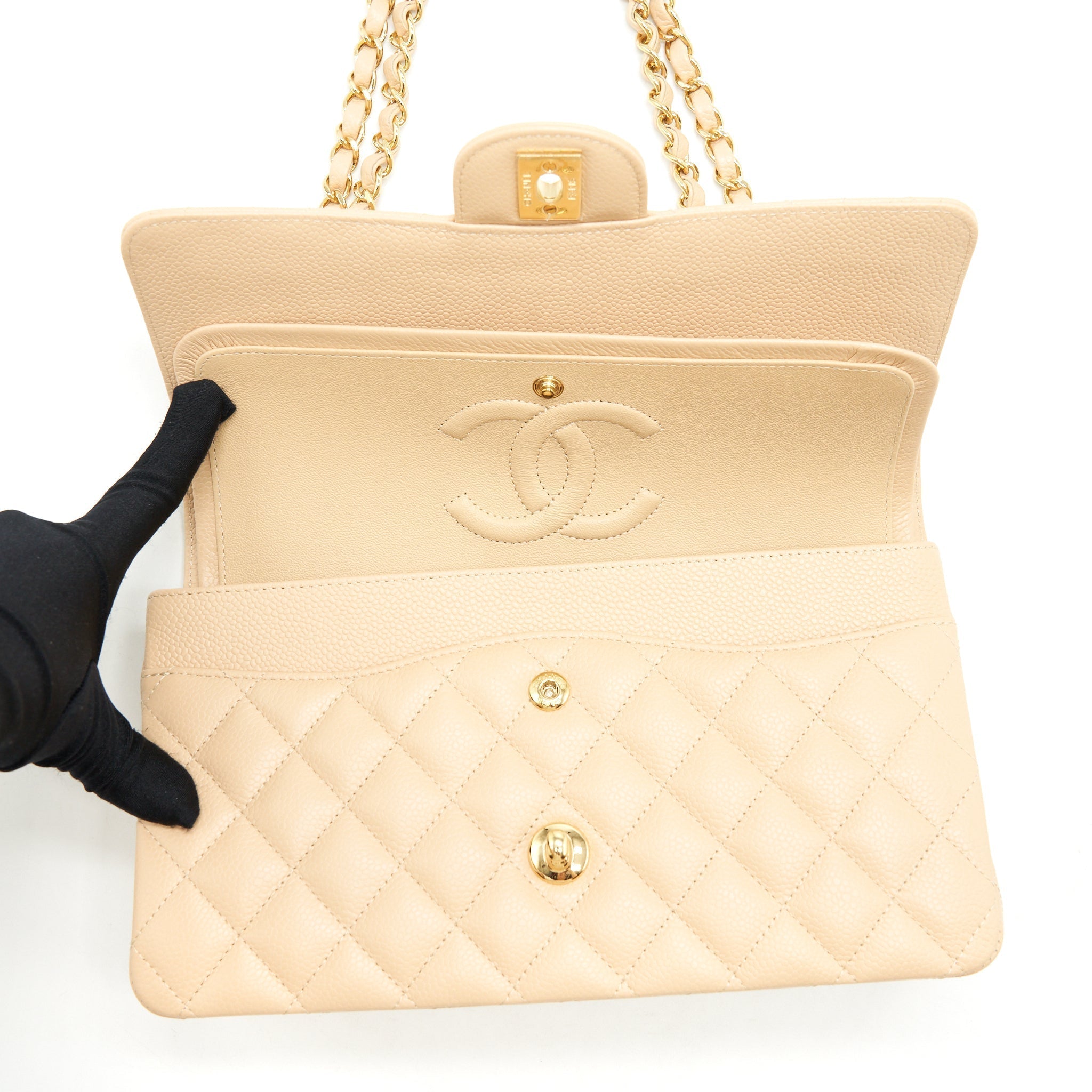 chanel-classic-double-flap-bag-caviar-beige-ghw