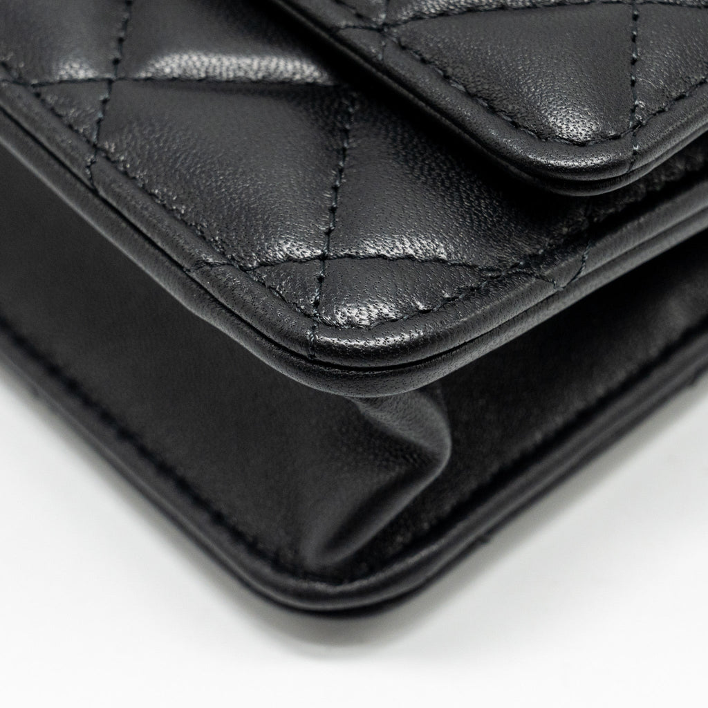 chanel-classic-wallet-on-chain-with-camellia-adjustable-chain-lambskin-black-ghw-microchip