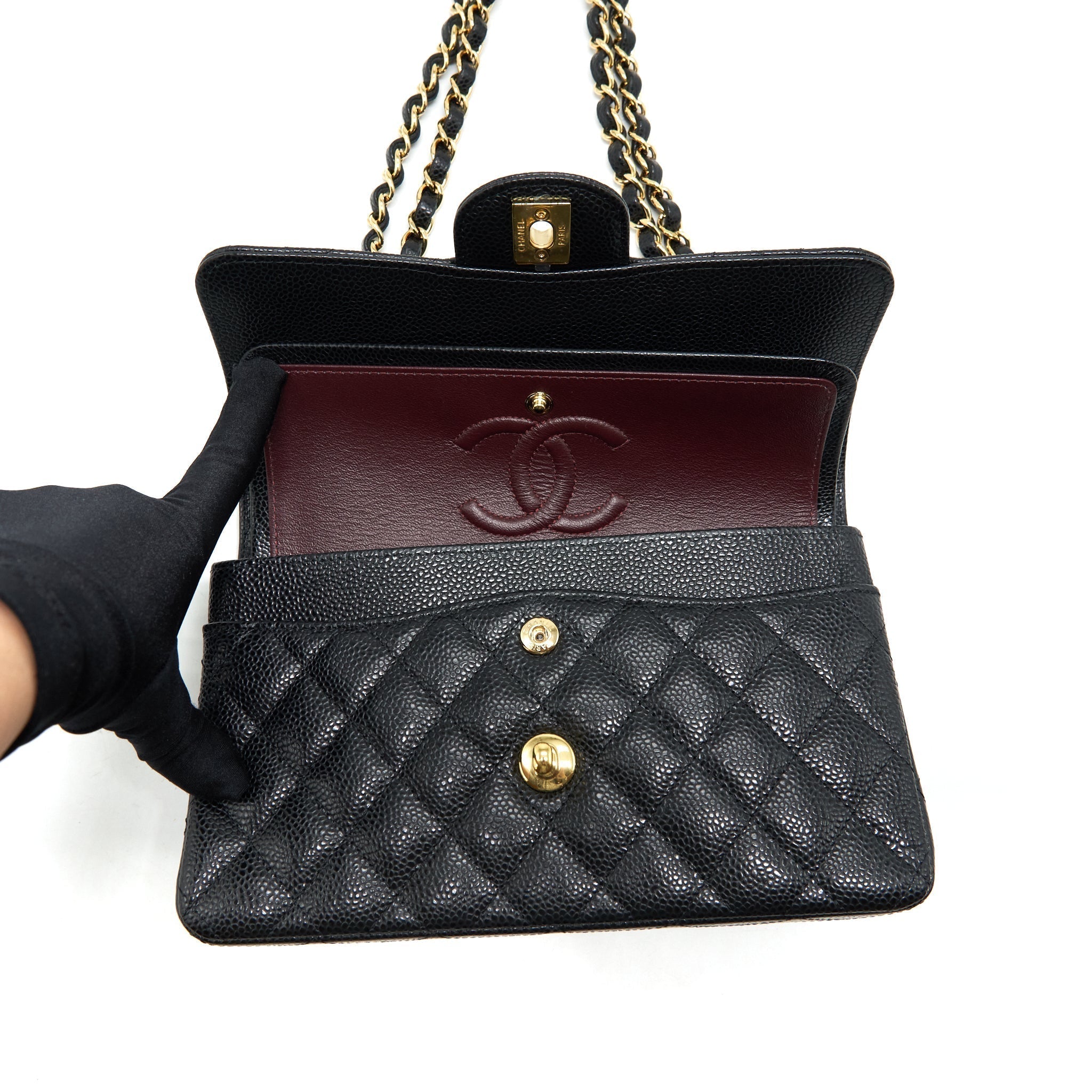 chanel-small-classic-double-flap-caviar-black-ghw-microchip-1
