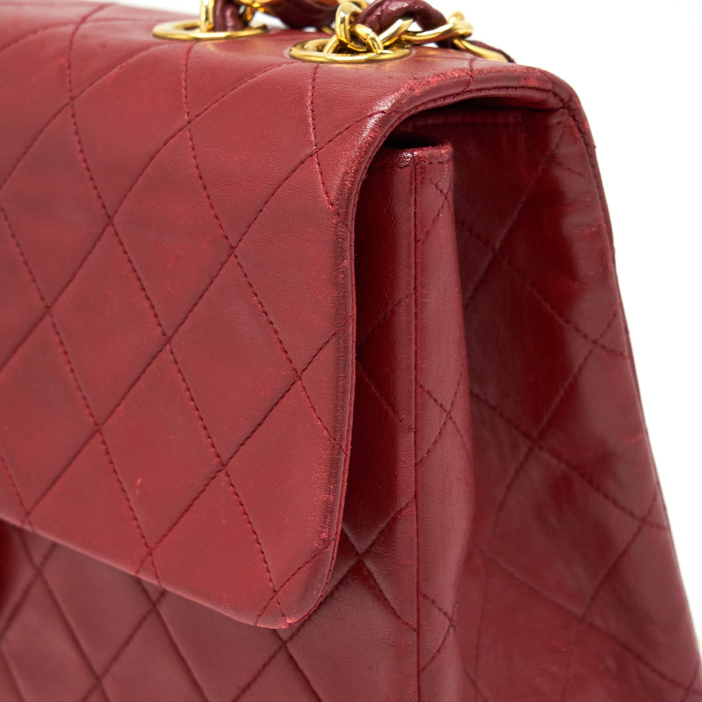 chanel-vintage-maxi-flap-bag-lambskin-red-ghw