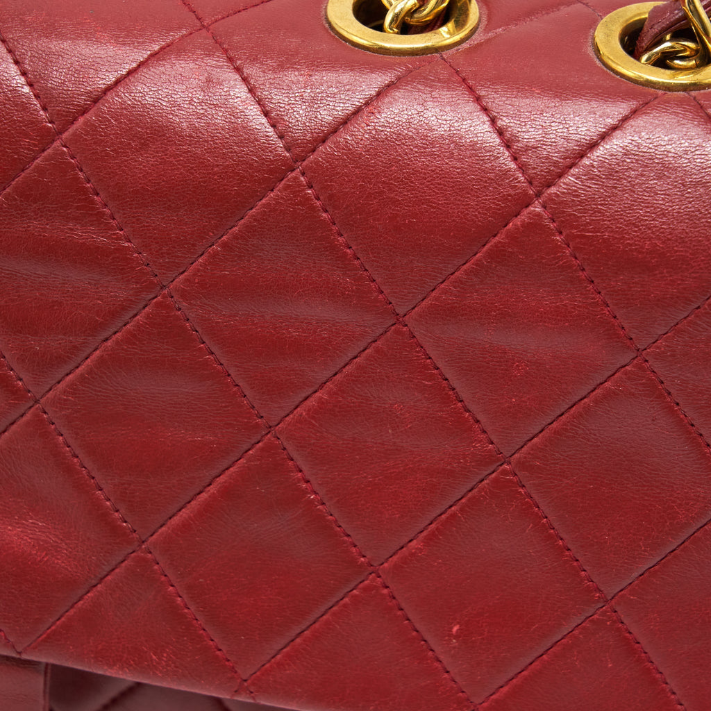 chanel-vintage-maxi-flap-bag-lambskin-red-ghw