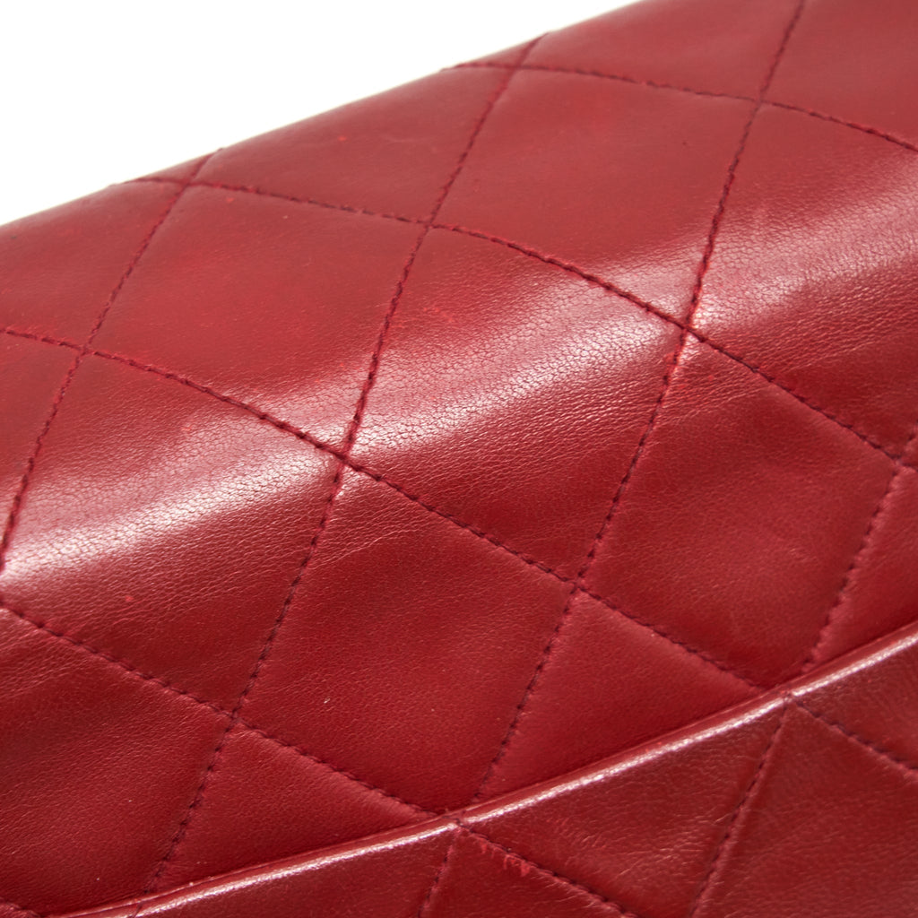 chanel-vintage-maxi-flap-bag-lambskin-red-ghw