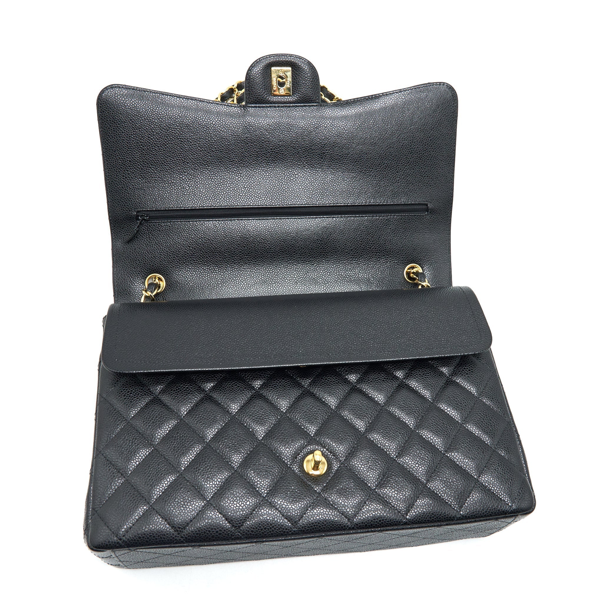 chanel-maxi-classic-double-flap-caviar-black-ghw-serial-21
