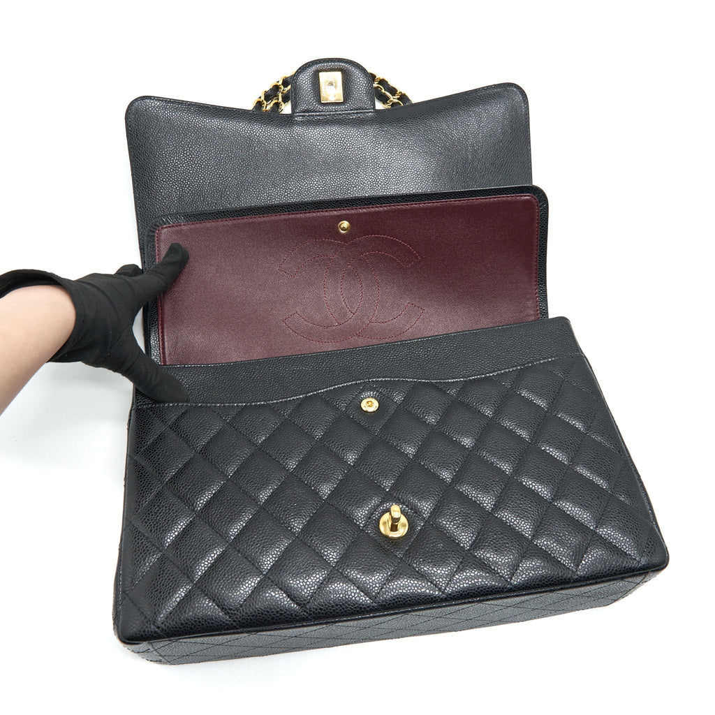 chanel-maxi-classic-double-flap-caviar-black-ghw-serial-21