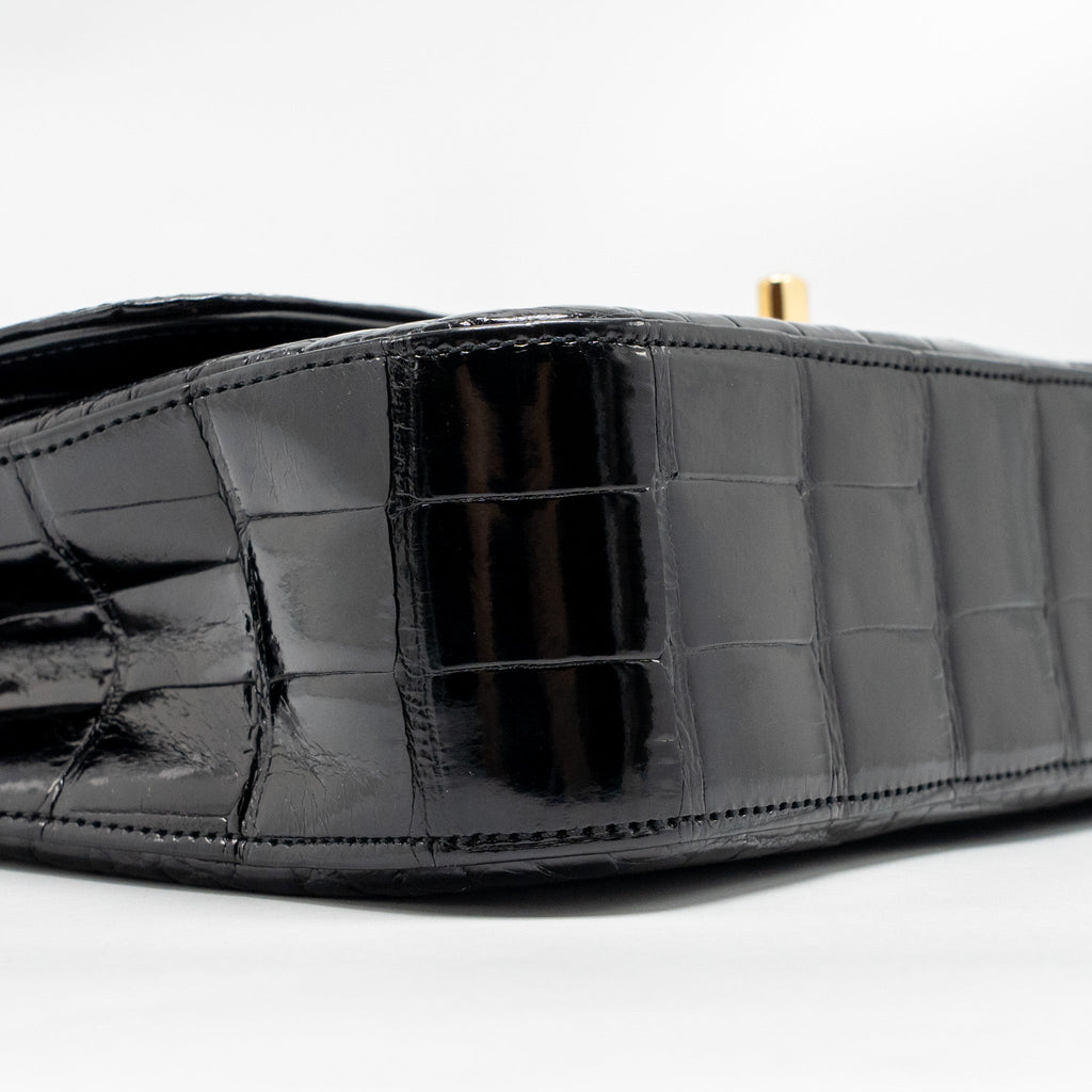 chanel-medium-classic-double-flap-bag-alligator-mississippiensis-black-ghw-copy