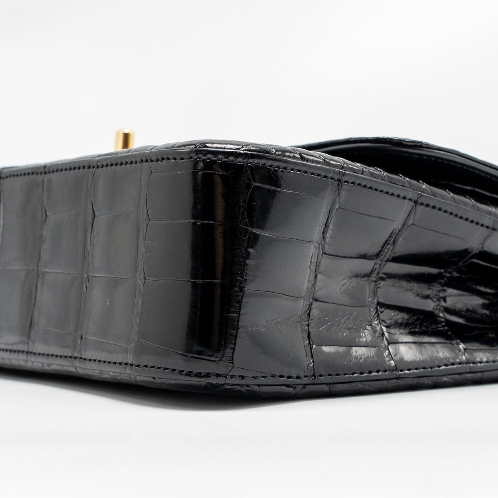 chanel-medium-classic-double-flap-bag-alligator-mississippiensis-black-ghw-copy