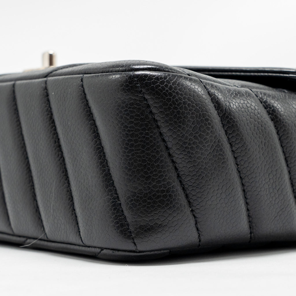 chanel-envelop-flap-bag-chevron-caviar-black-shw