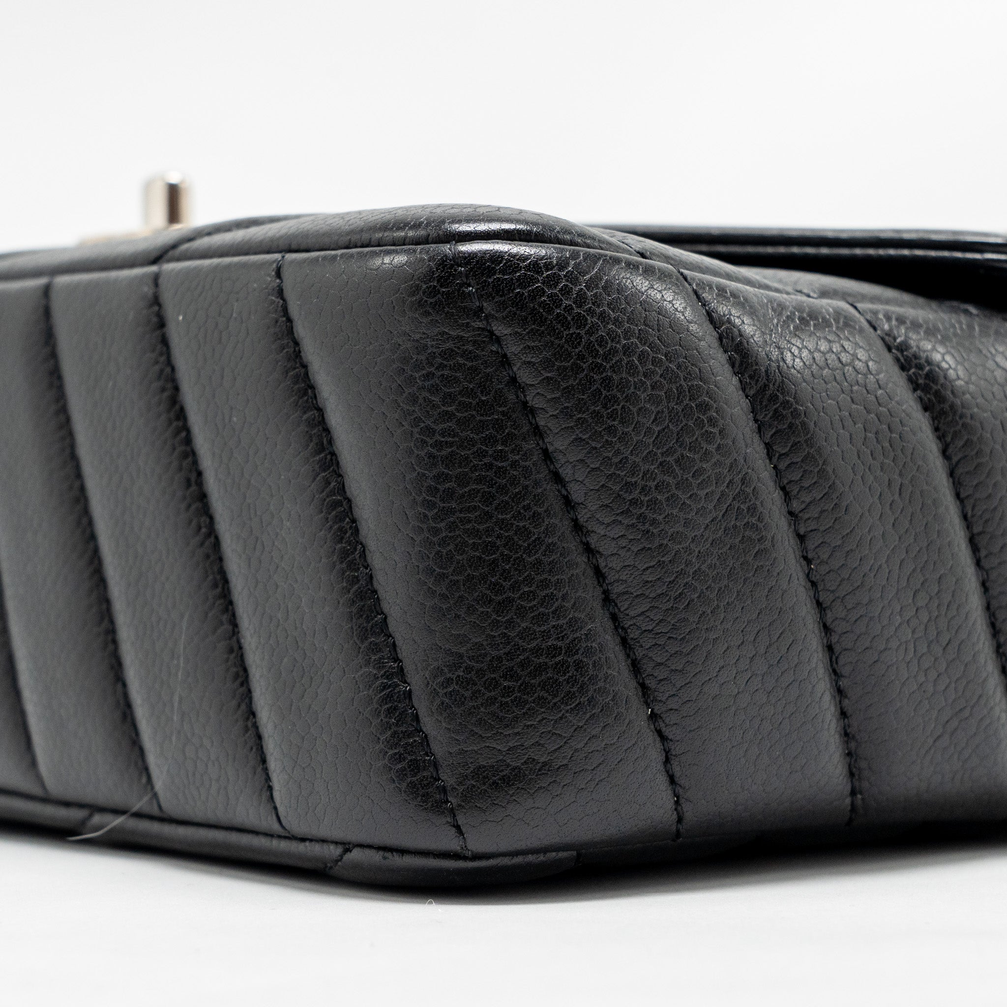 chanel-envelop-flap-bag-chevron-caviar-black-shw