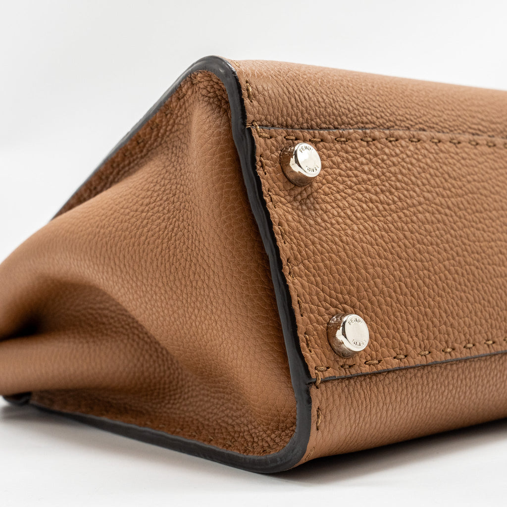 fendi-medium-peekaboo-tote-bag-grained-calfskin-caramel-shw-2