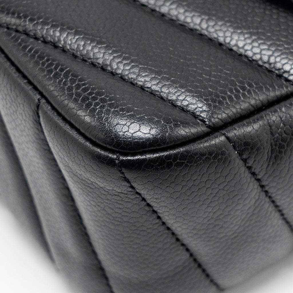 chanel-envelop-flap-bag-chevron-caviar-black-shw