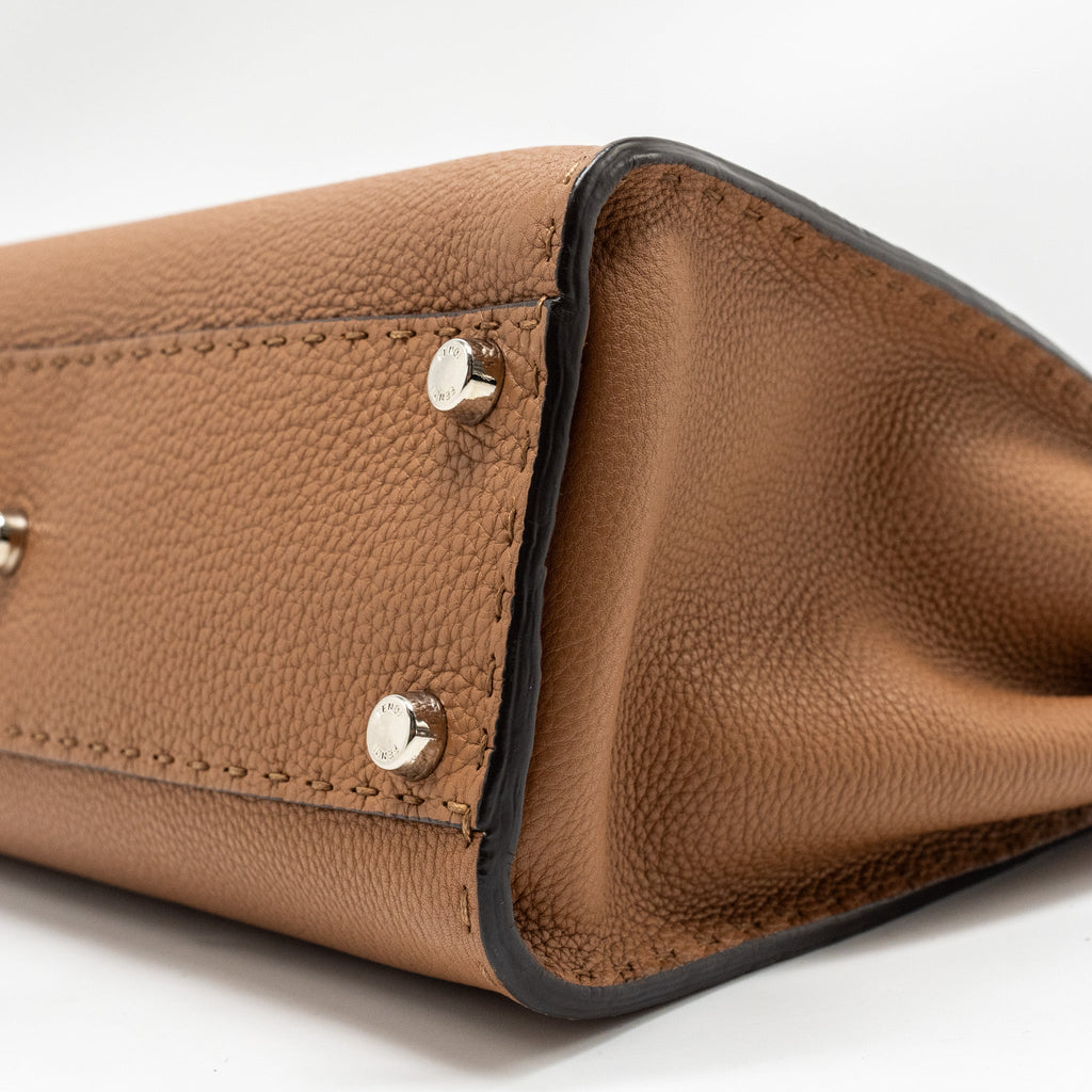fendi-medium-peekaboo-tote-bag-grained-calfskin-caramel-shw-2