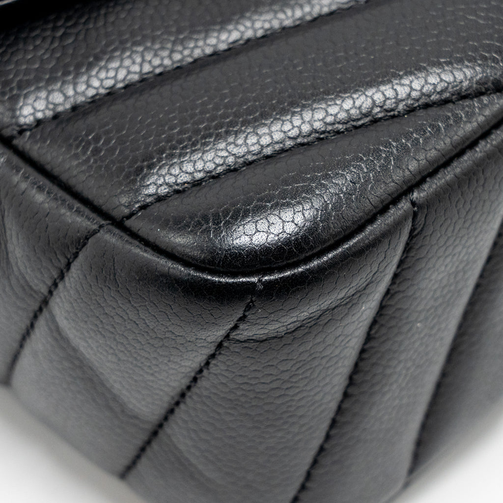 chanel-envelop-flap-bag-chevron-caviar-black-shw