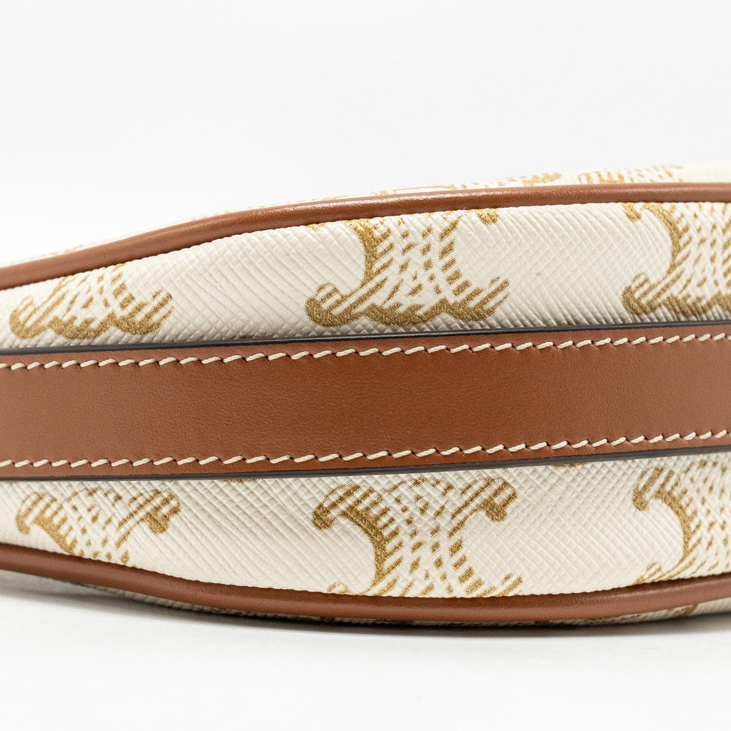 celine-mini-ava-bag-triomphe-canvas-calfskin-white-brown-ghw