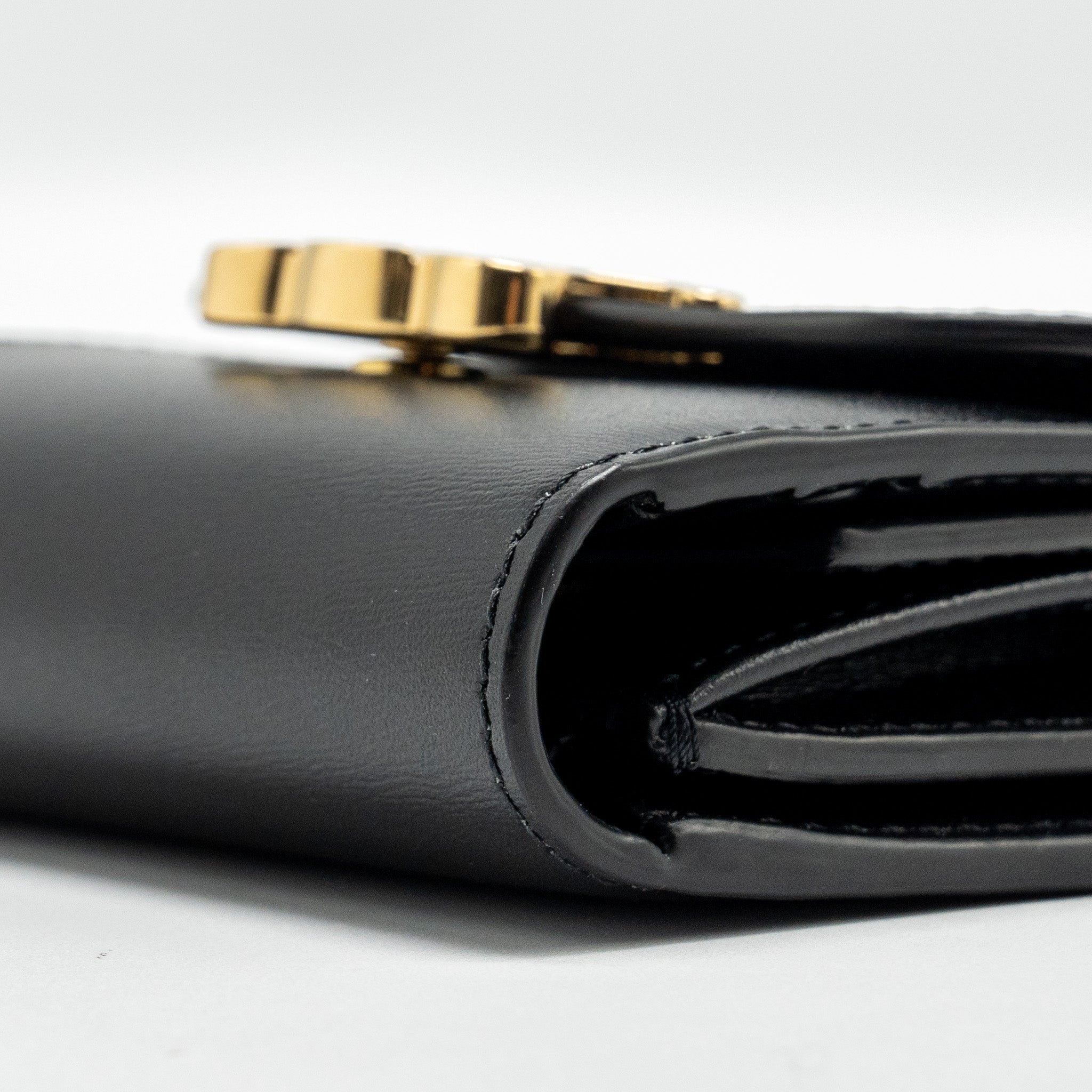 celine-small-triomphe-flap-wallet-shiny-calfskin-black-ghw