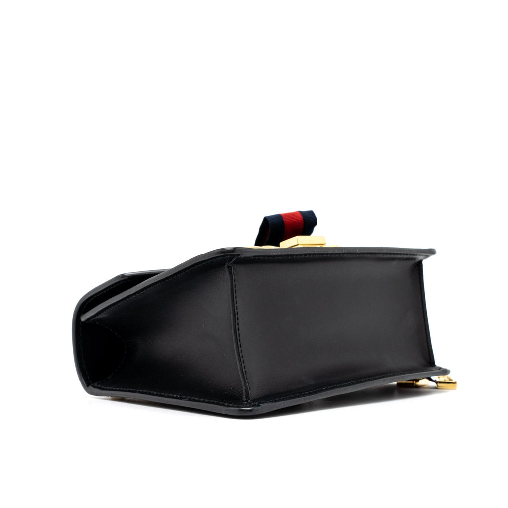 gucci-mini-sylvie-chain-bag-calfskin-black-ghw