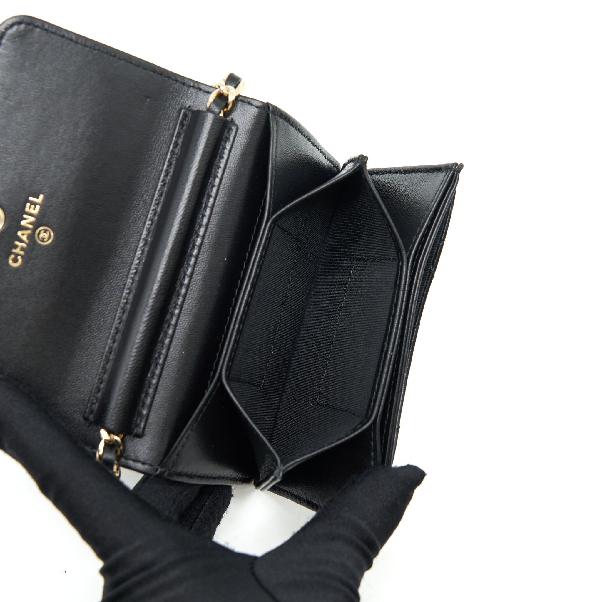 chanel-mini-flap-bag-with-camellia-chain-lambskin-black-lghw
