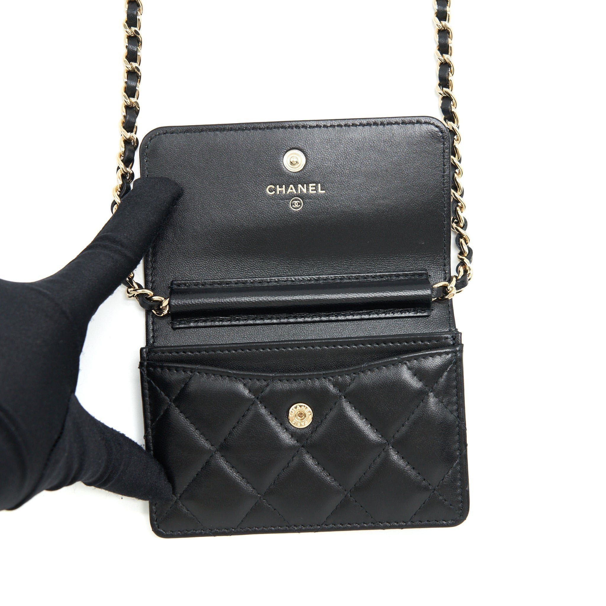 chanel-mini-flap-bag-with-camellia-chain-lambskin-black-lghw