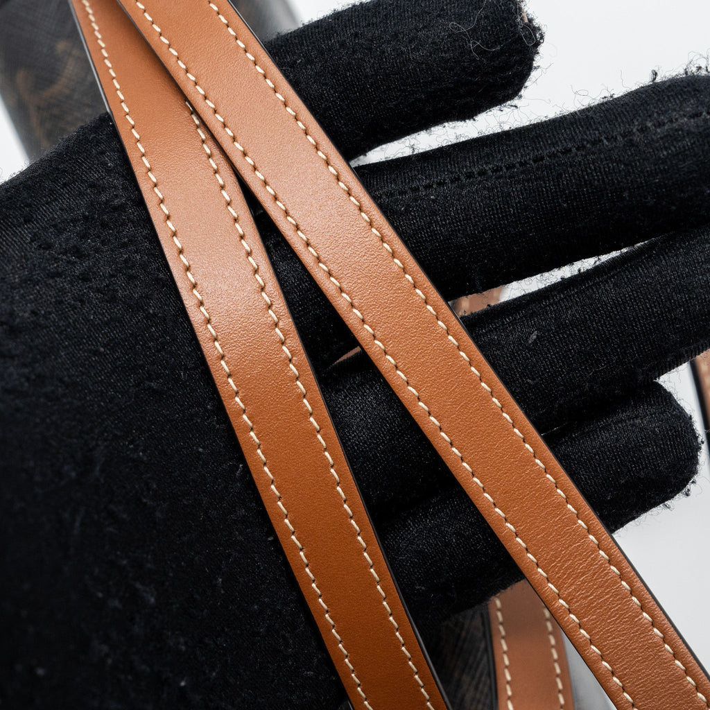 celine-clutch-on-strap-tabou-triomphe-canvas-calfskin-ghw-tan