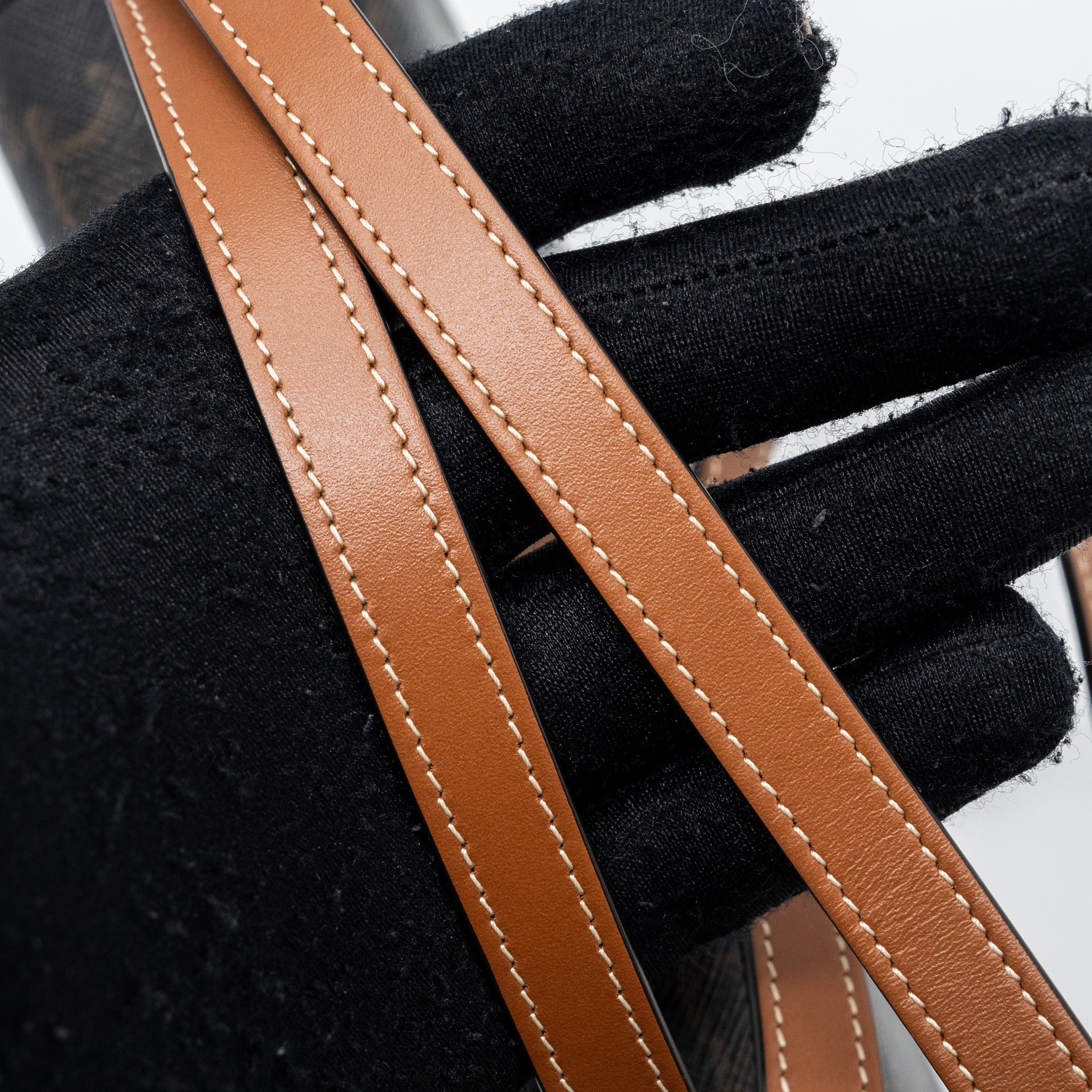 celine-clutch-on-strap-tabou-triomphe-canvas-calfskin-ghw-tan