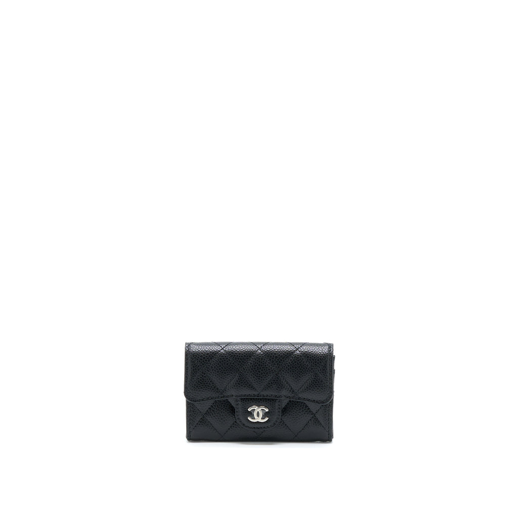 chanel-classic-flap-card-holder-caviar-black-shw-2