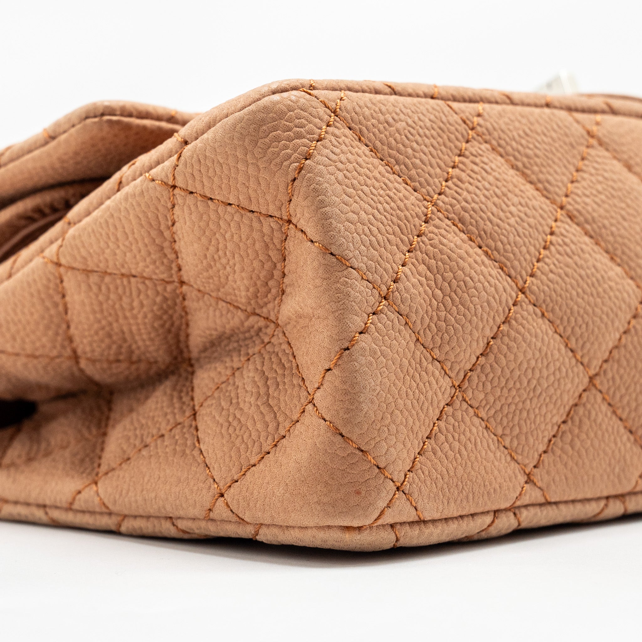 chanel-small-2-55-reissue-flap-bag-grained-calfskin-light-brown-shw-copy