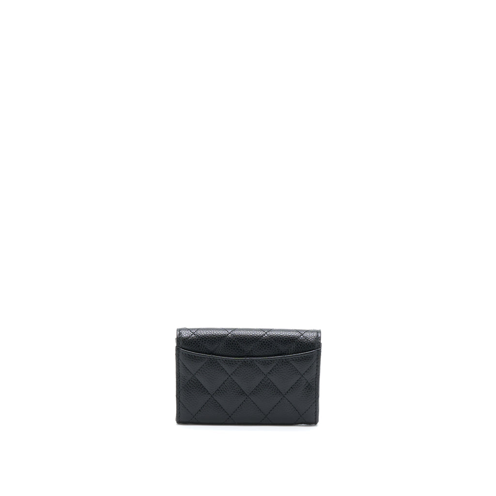chanel-classic-flap-card-holder-caviar-black-shw-2