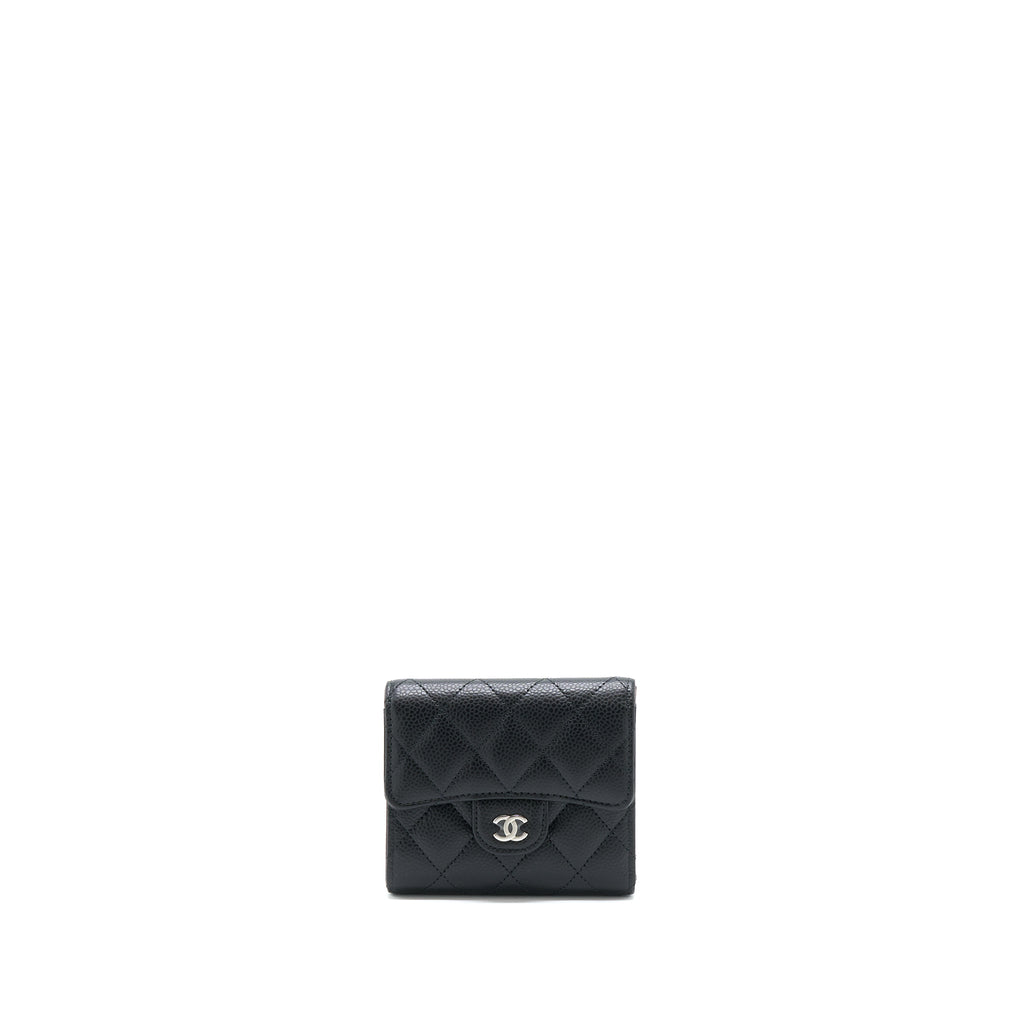 chanel-classic-small-compact-wallet-caviar-black-shw