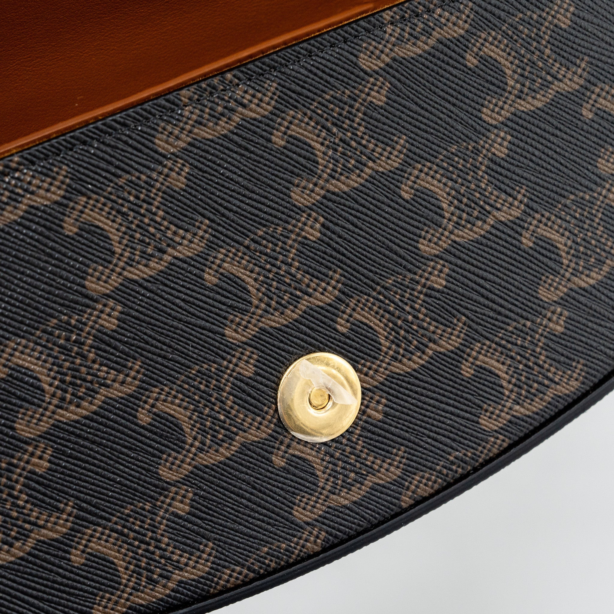 celine-clutch-on-strap-tabou-triomphe-canvas-calfskin-ghw-tan
