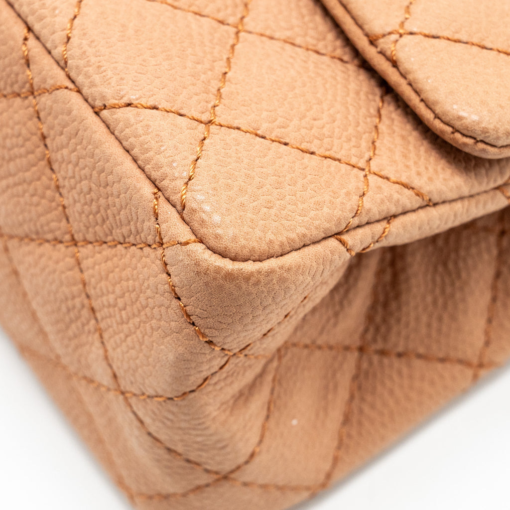 chanel-small-2-55-reissue-flap-bag-grained-calfskin-light-brown-shw-copy