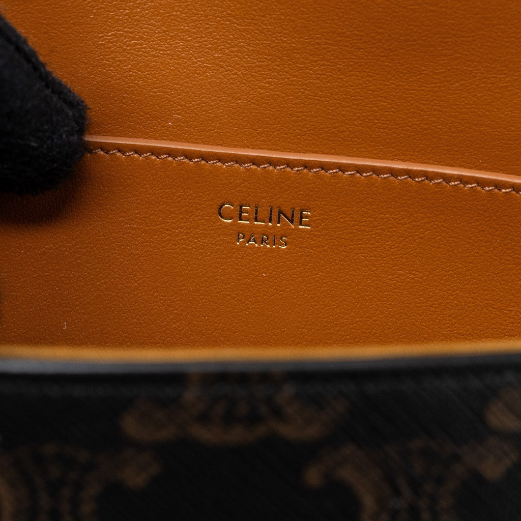 celine-clutch-on-strap-tabou-triomphe-canvas-calfskin-ghw-tan
