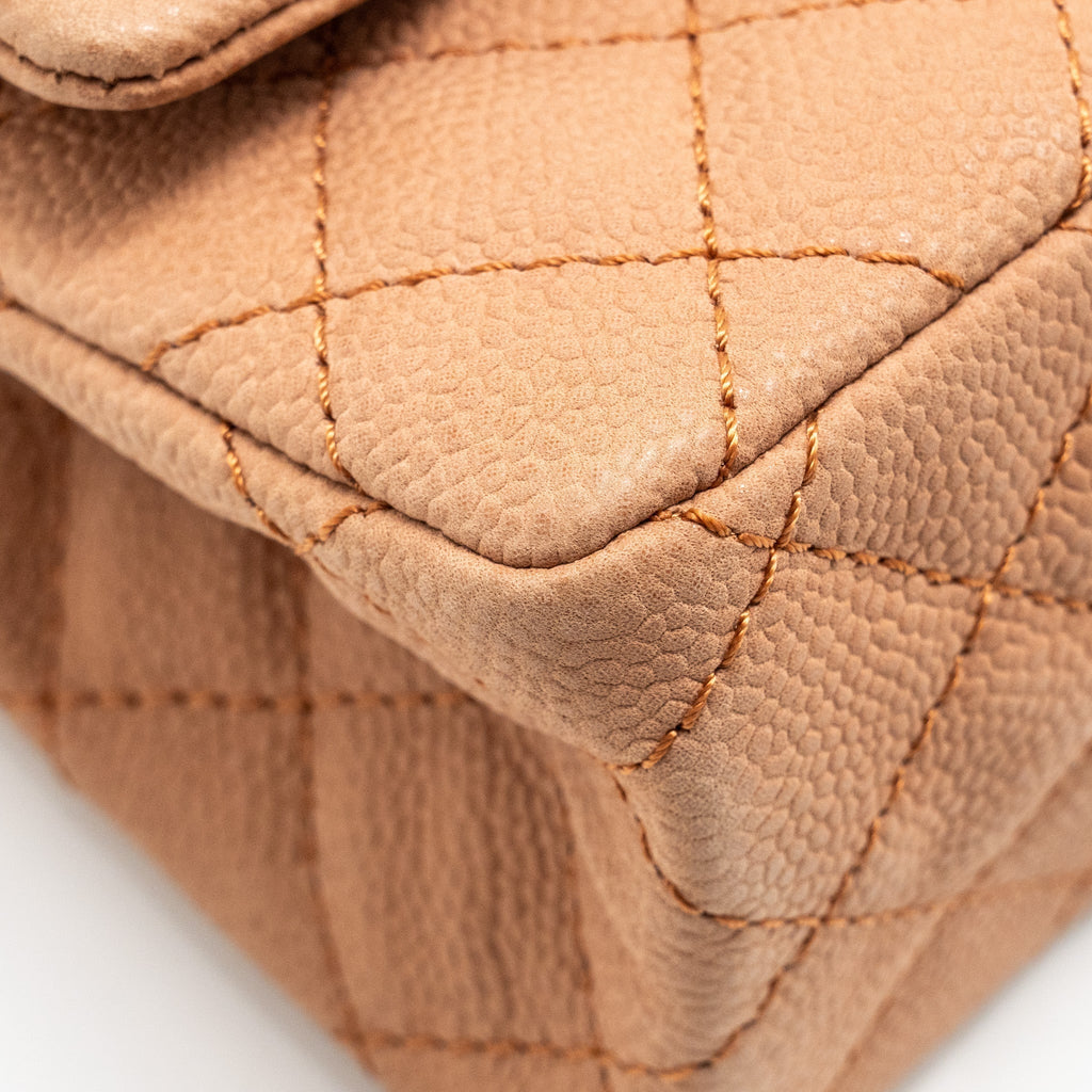chanel-small-2-55-reissue-flap-bag-grained-calfskin-light-brown-shw-copy