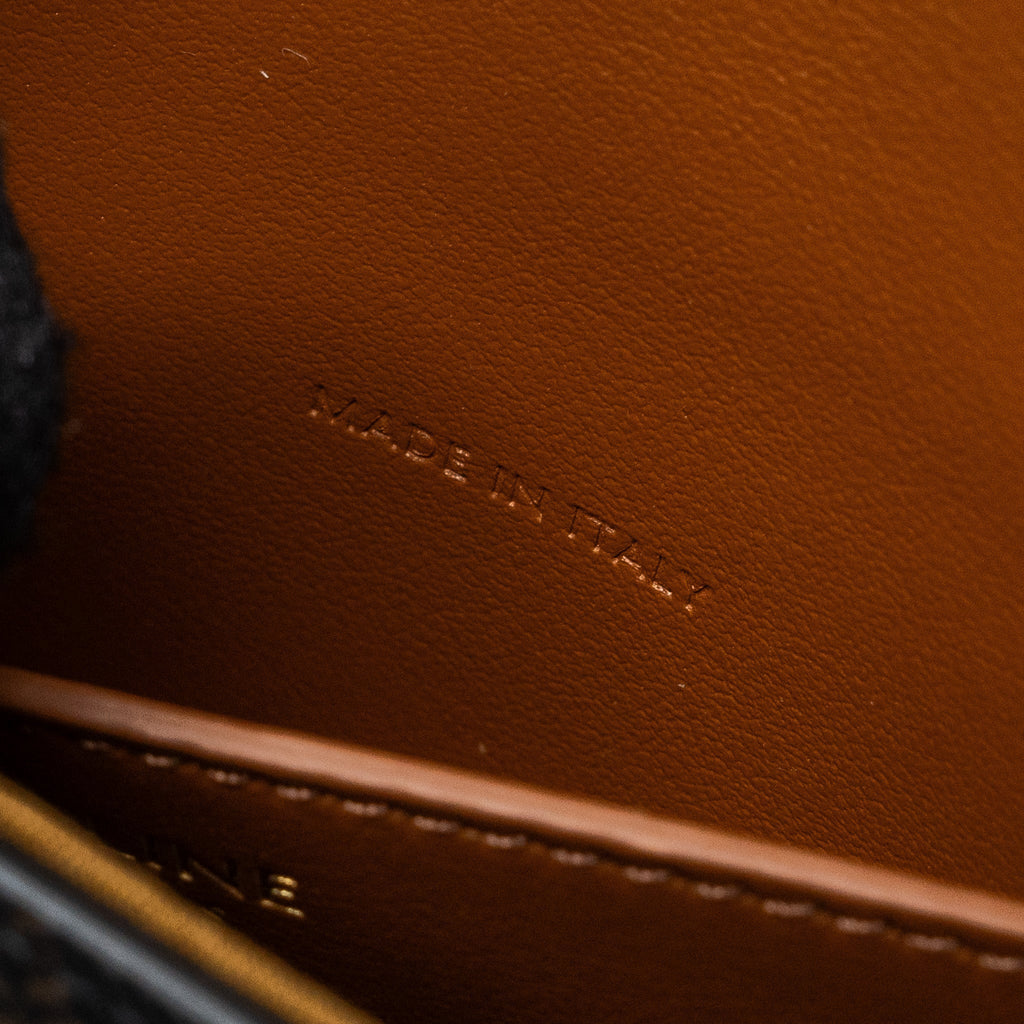 celine-clutch-on-strap-tabou-triomphe-canvas-calfskin-ghw-tan