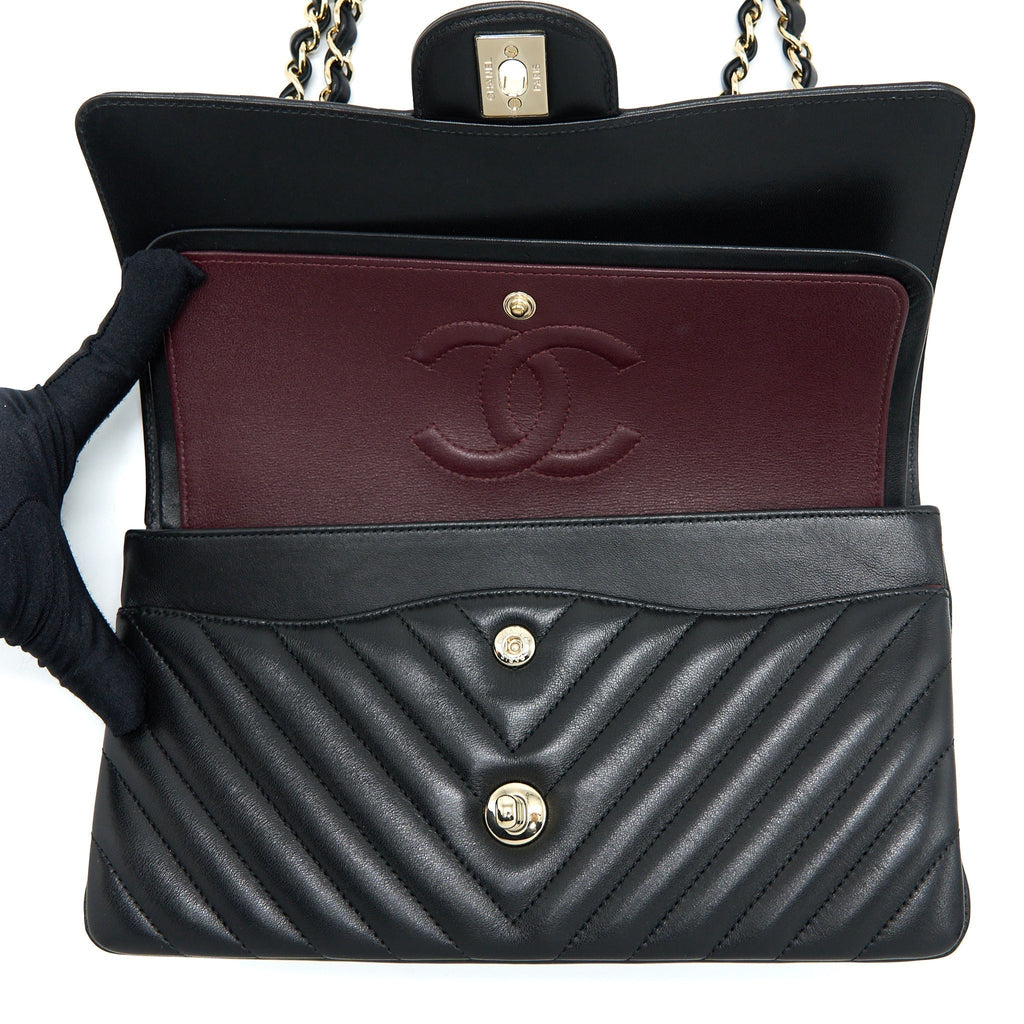 copy-of-chanel-medium-chevron-classic-double-flap-lambskin-black-lghw