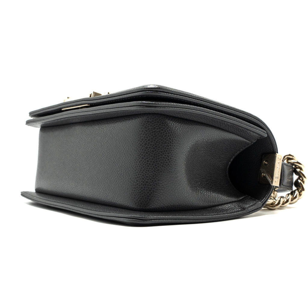 chanel-small-boy-bag-caviar-grey-lghw-microchip