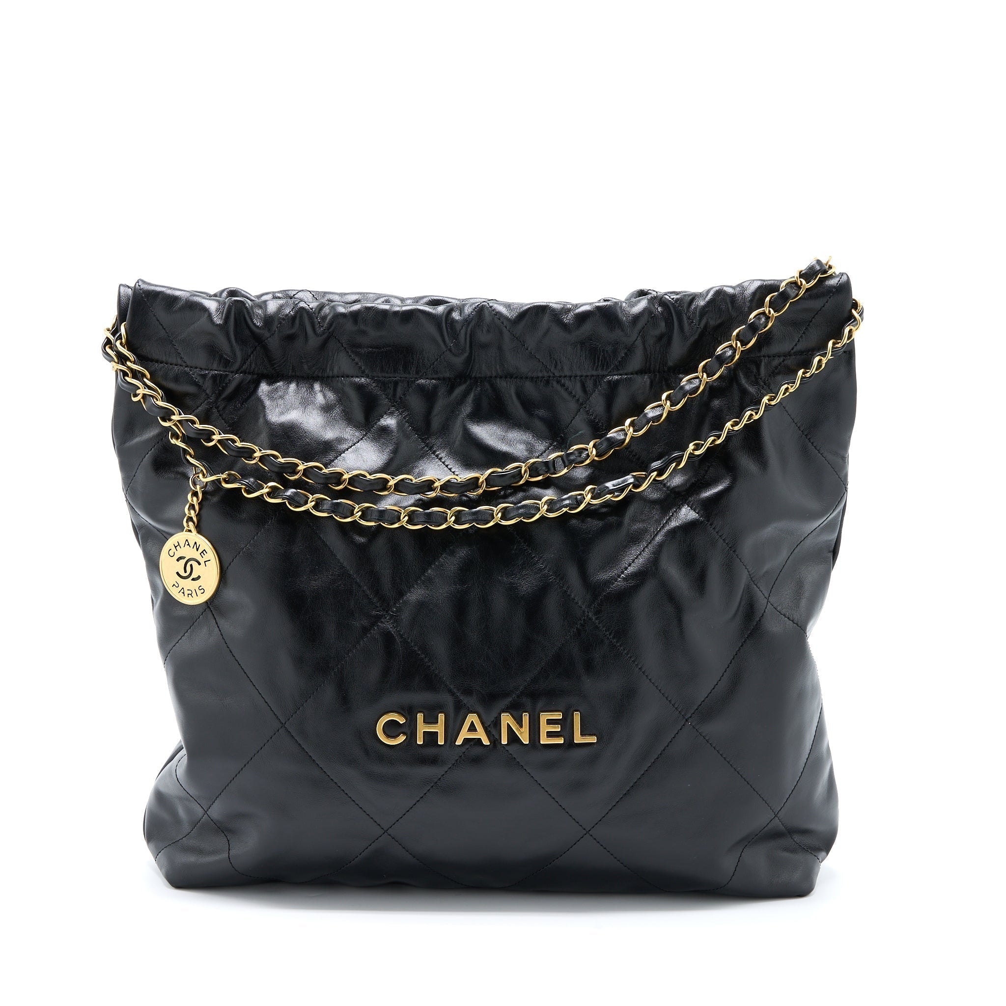 chanel-medium-22-bag-shiny-calfskin-black-brushed-ghw-microchip