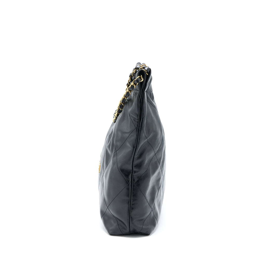 chanel-medium-22-bag-shiny-calfskin-black-brushed-ghw-microchip
