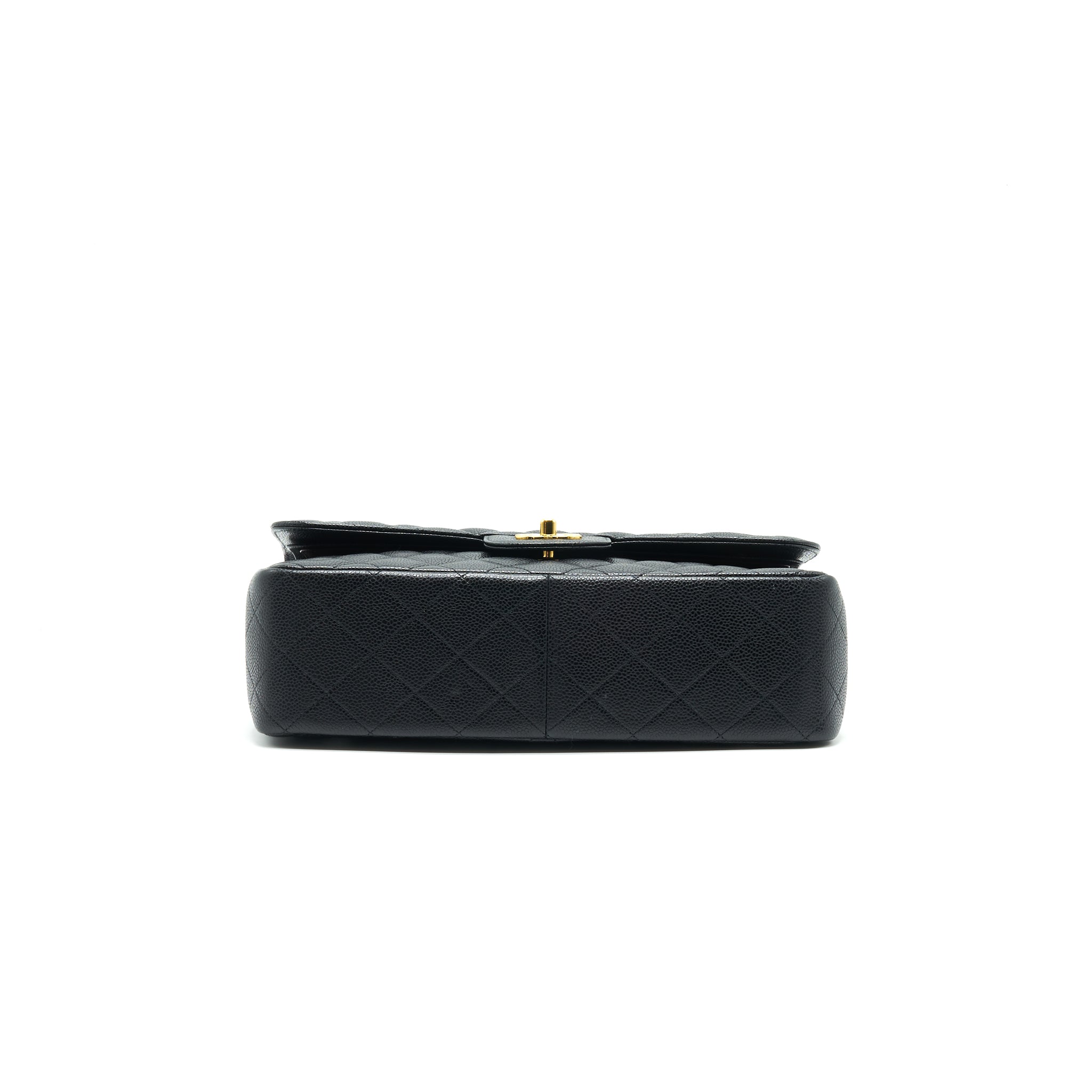 chanel-classic-juombo-double-flap-bag-black-cavier-ghw