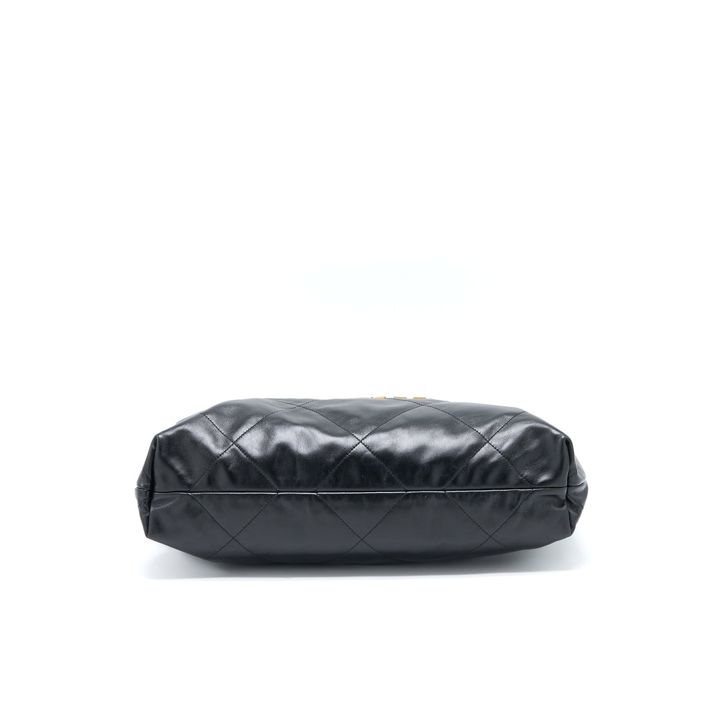 chanel-medium-22-bag-shiny-calfskin-black-brushed-ghw-microchip