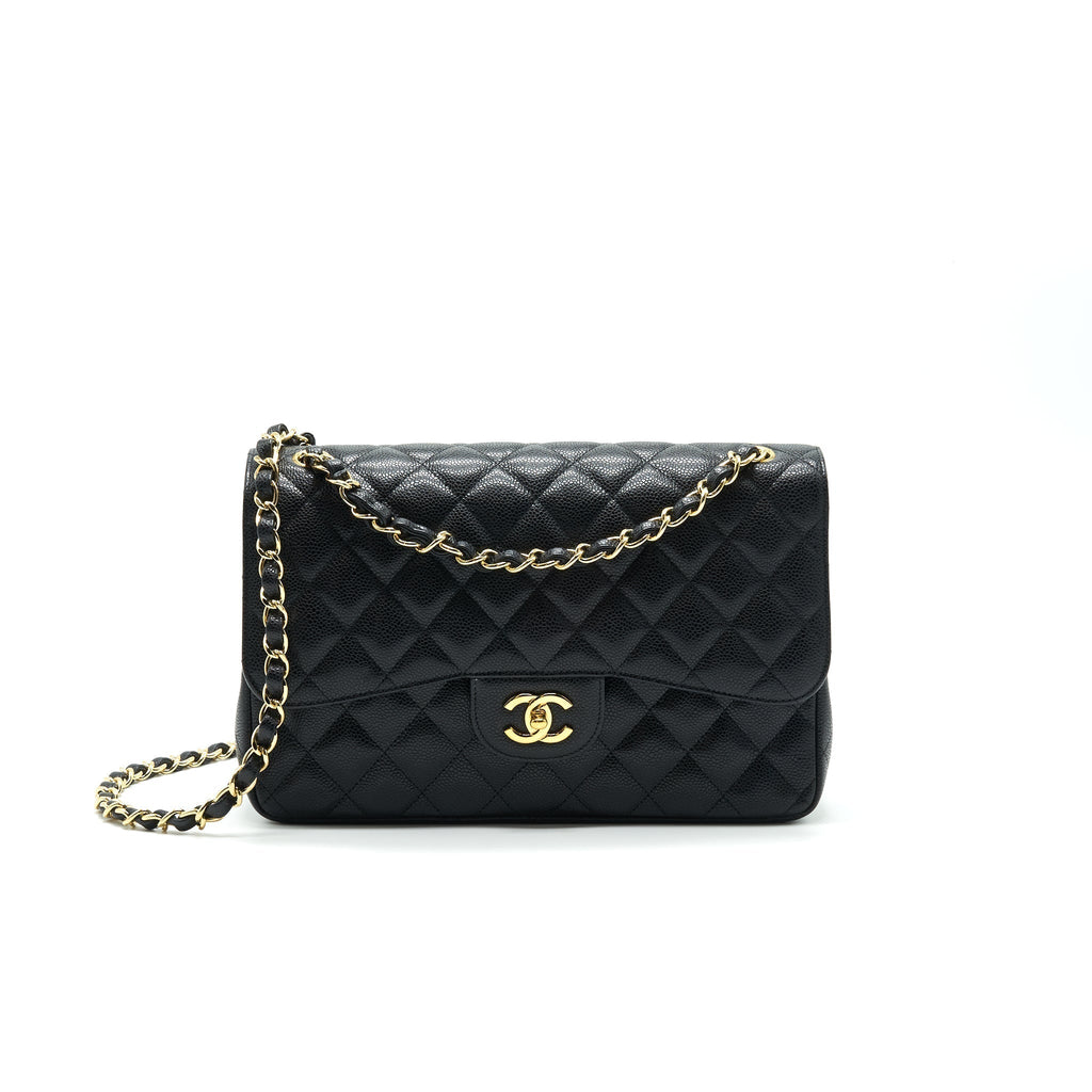 chanel-classic-juombo-double-flap-bag-black-cavier-ghw