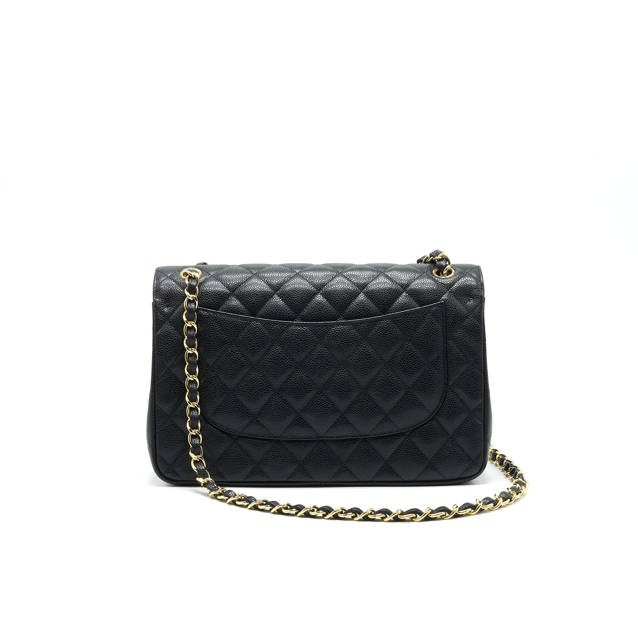 chanel-classic-juombo-double-flap-bag-black-cavier-ghw