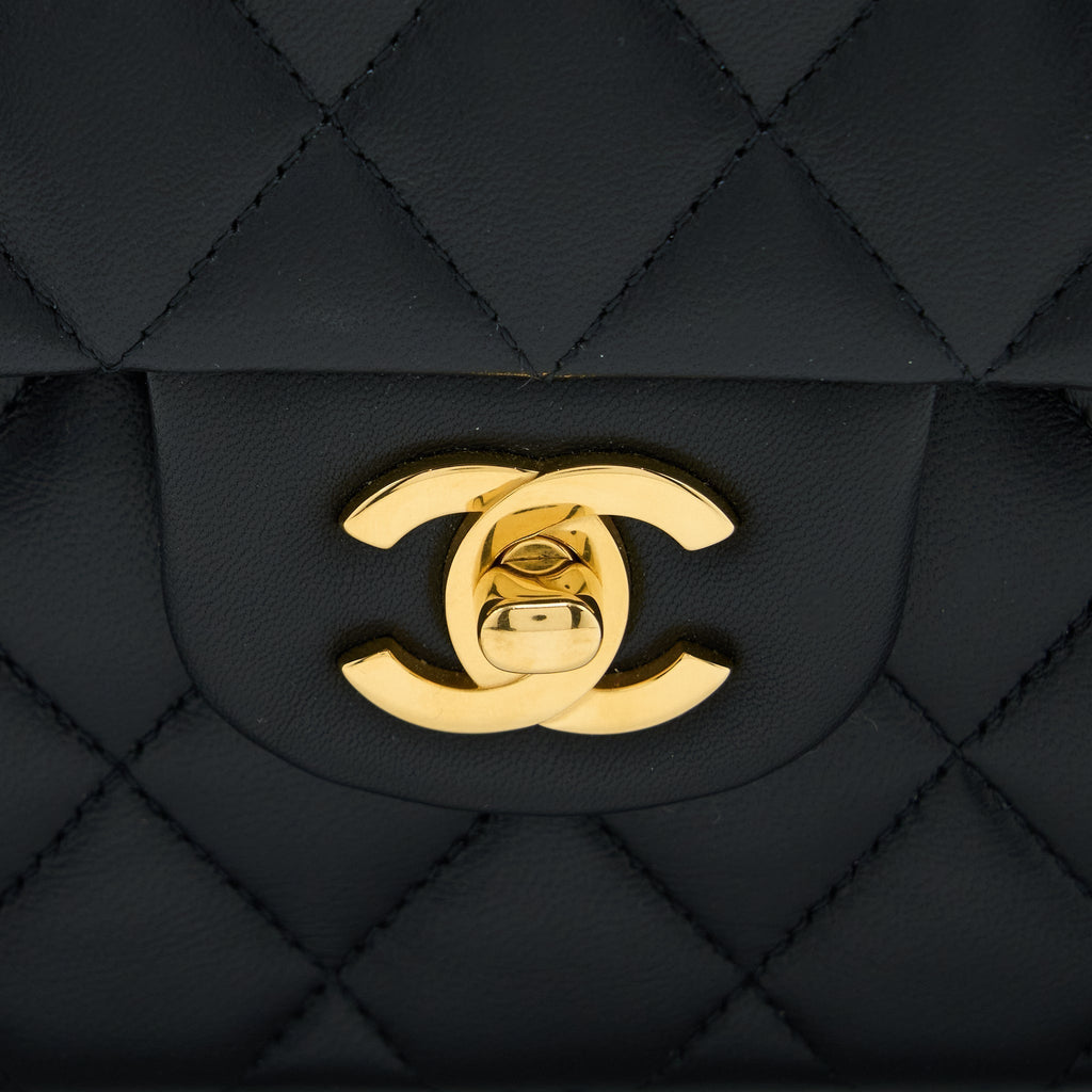 chanel-small-classic-double-flap-bag-lambskin-black-ghw-microchip